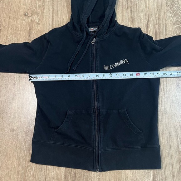 Harley Davidson VINTAGE 2007 Zip Up Grunge Goth Punk Skater Motorcycle Jacket - Picture 10 of 10